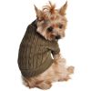 Dog Cable Knit Sweater Combed Cotton