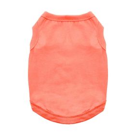 Dog Cotton Tank (Color: Coral, size: medium)