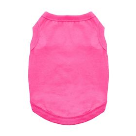 Dog Cotton Tank (Color: Raspberry Sorbet, size: medium)