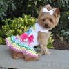 Dog Ice Cream Cart Dress with Matching Leash