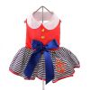 Dog Sailor Girl Dress with Matching Leash