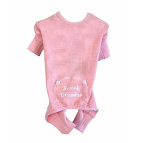 Dog Pajamas Sweet Dreams Thermal (Color: Pink, size: X-Small)