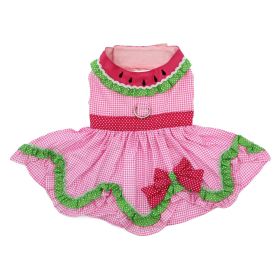 Dog Watermelon Harness Dress by Doggie Design (size: X-Small)